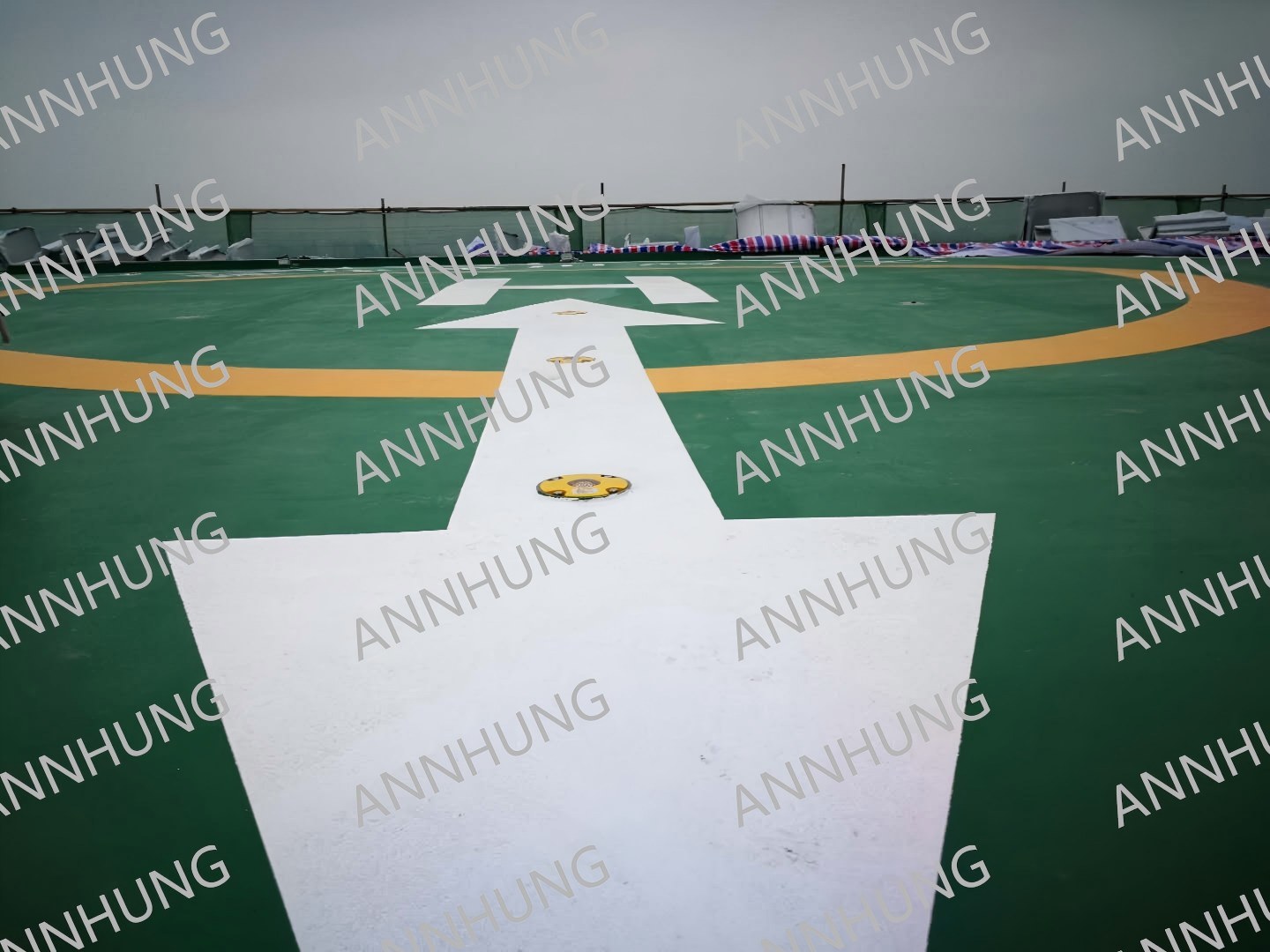 최신 회사 사례 Building Rooftop Helipad Case Study: AH-HP-I Serial LED Heliport Inset Light