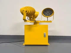 공항 회전 비이컨 헬리콥터 발착장 빛