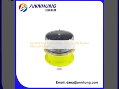 적색 LED 태양광 저강도 L810 항공 장애 등